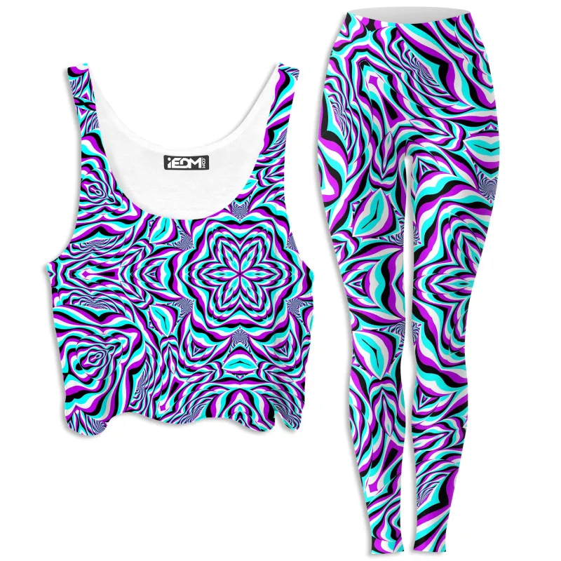 Aquarius Crop Top and Leggings Combo sold by iEDM