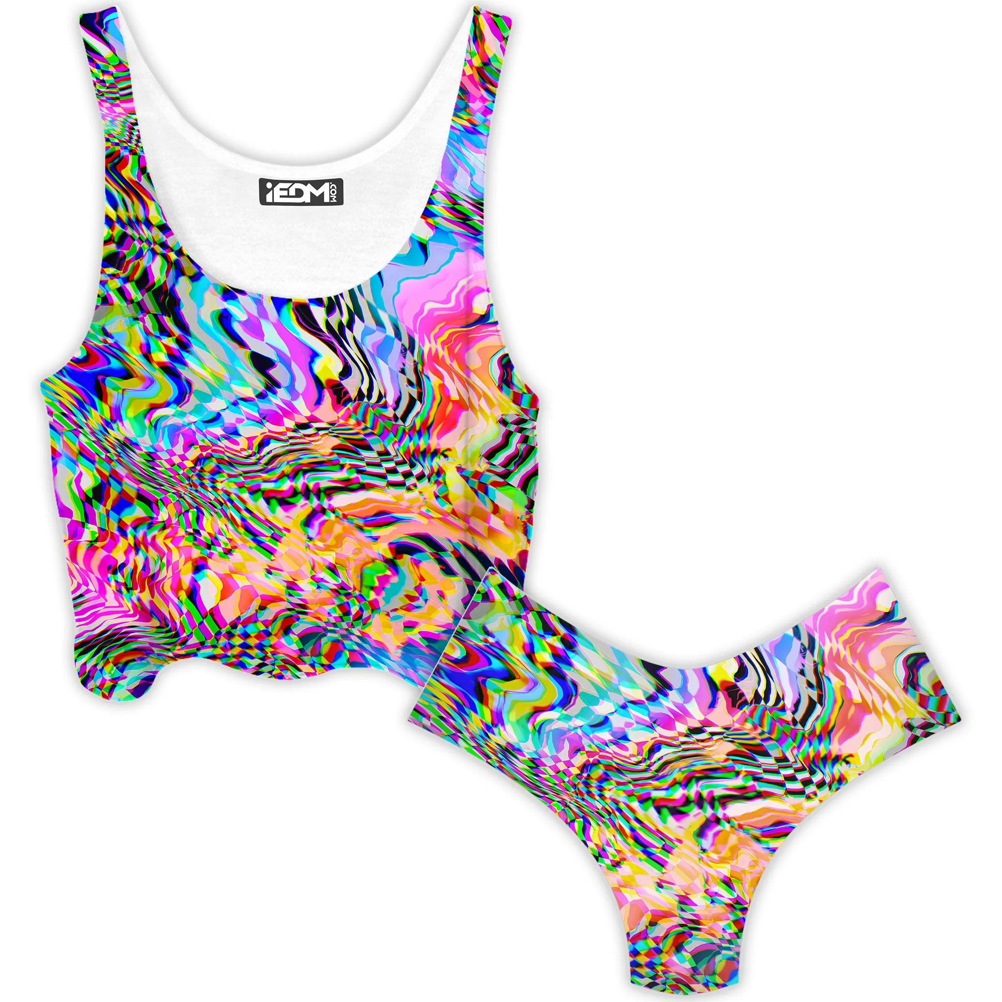 No Signal 2.0 Crop Top and Booty Shorts Combo sold by iEDM