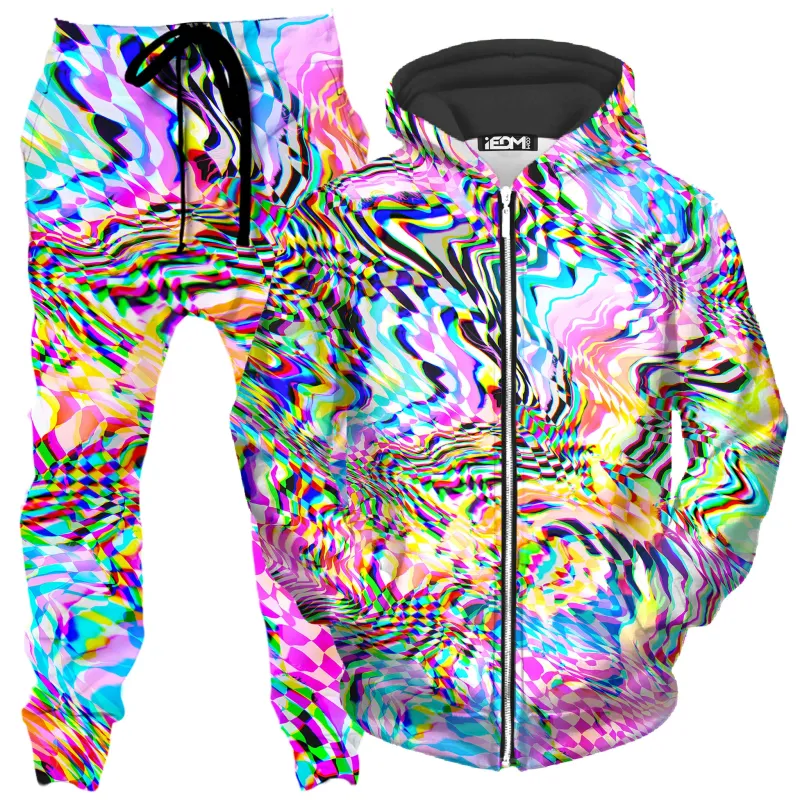 No Signal 2.0 Zip-Up Hoodie and Joggers Combo sold by iEDM