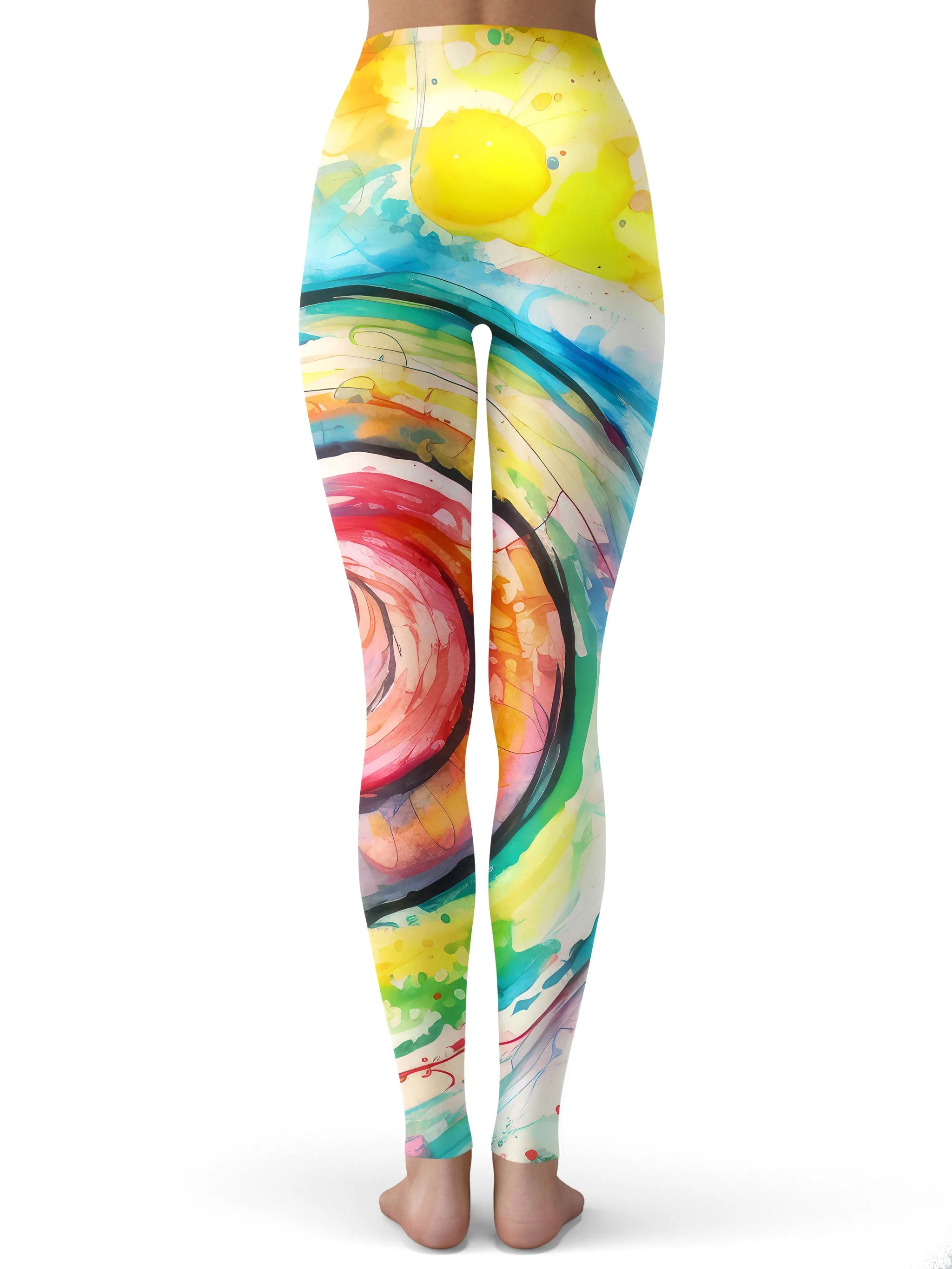 Water Color Swirl Leggings sold by iEDM product image thumbnail 3