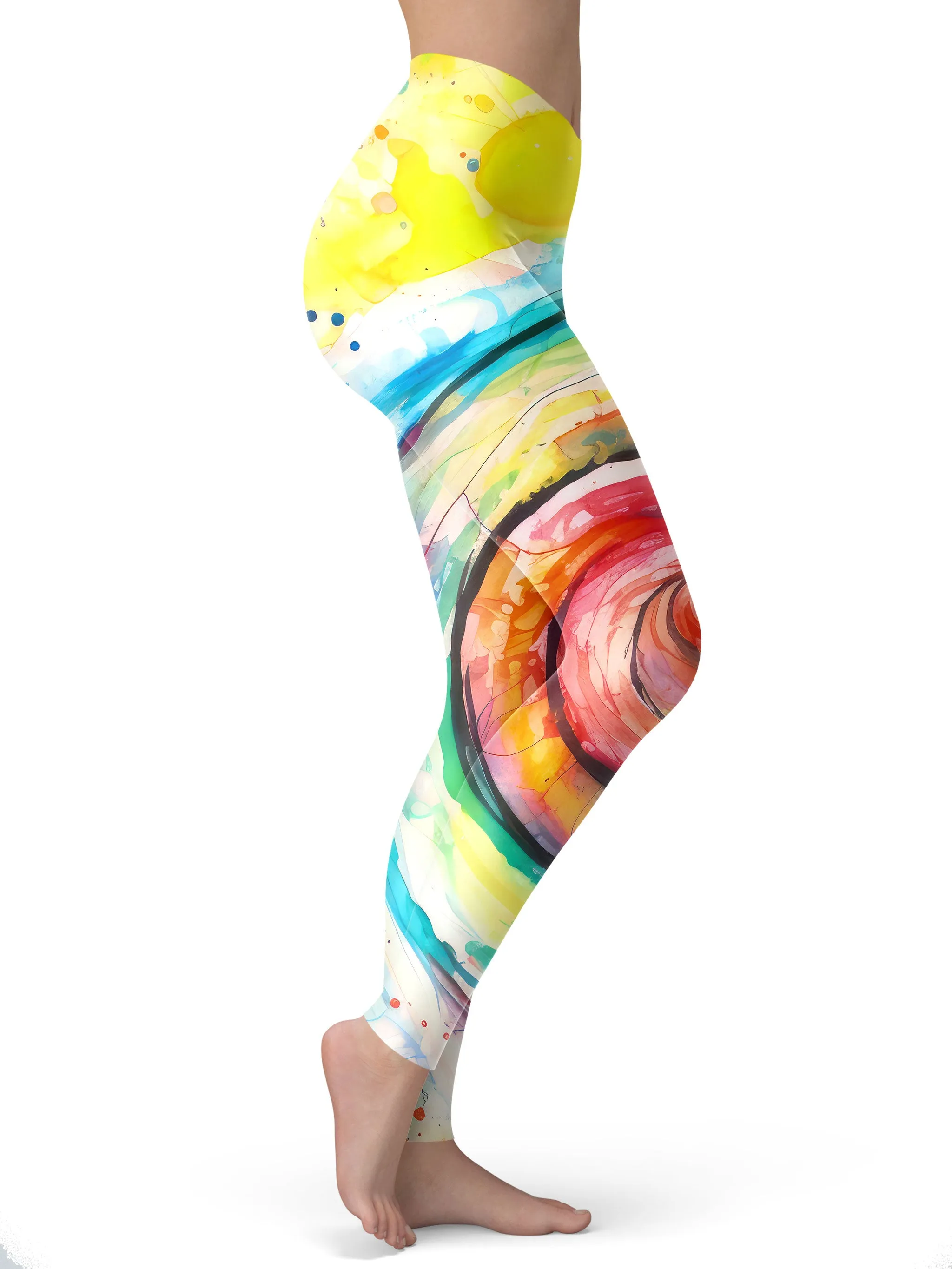 Water Color Swirl Leggings sold by iEDM product image thumbnail 2