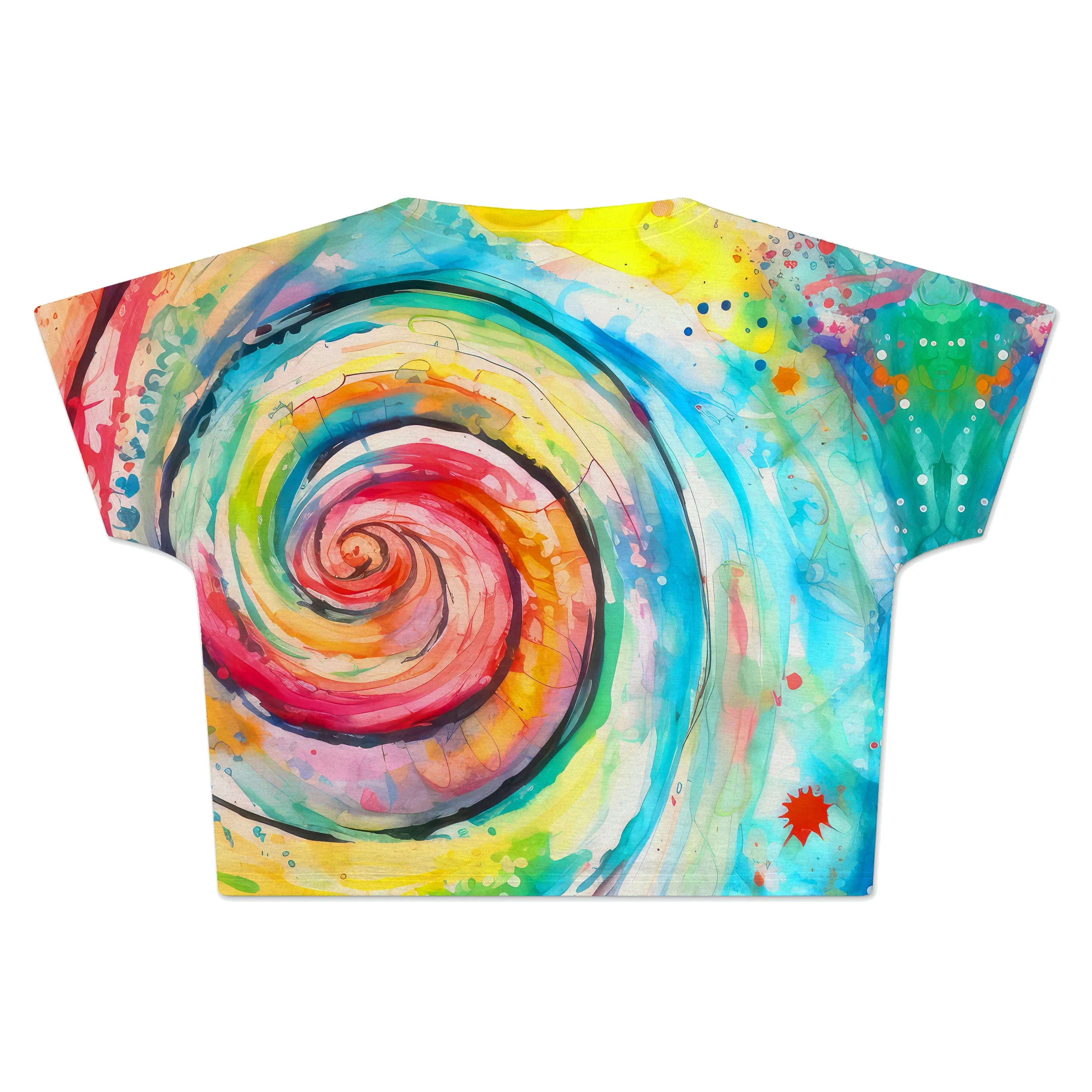 Water Color Swirl Crop Tee sold by iEDM product image thumbnail 2