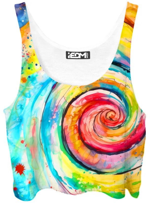 Water Color Swirl Crop Top sold by iEDM