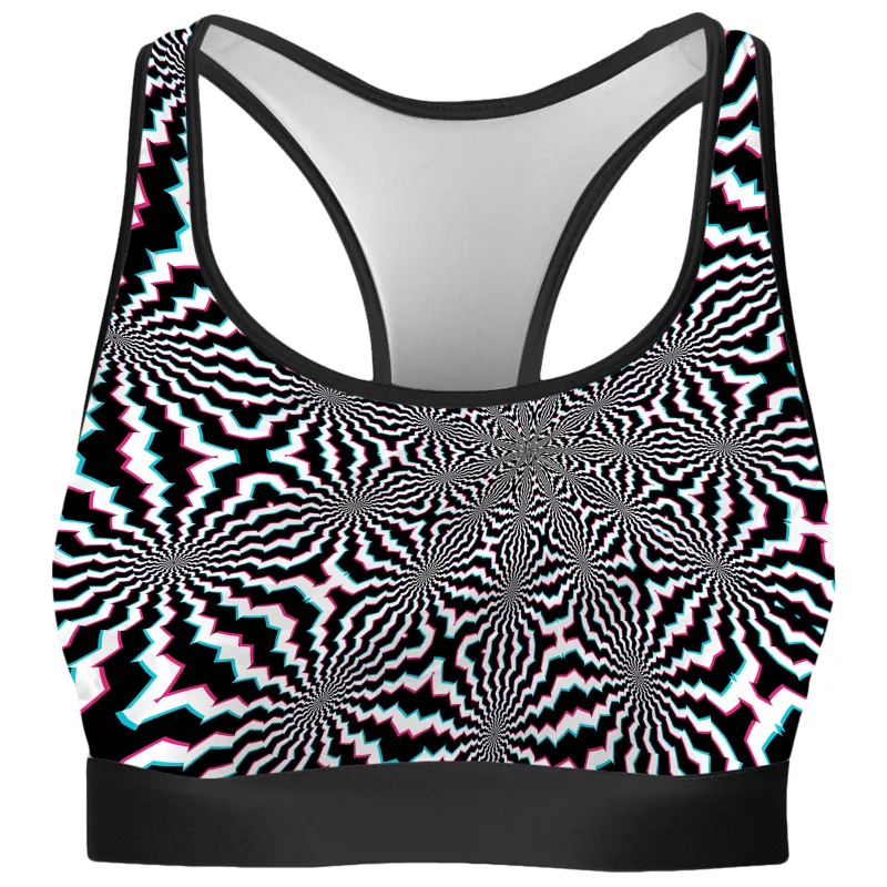 Fractal Ripples Rave Bra sold by iEDM