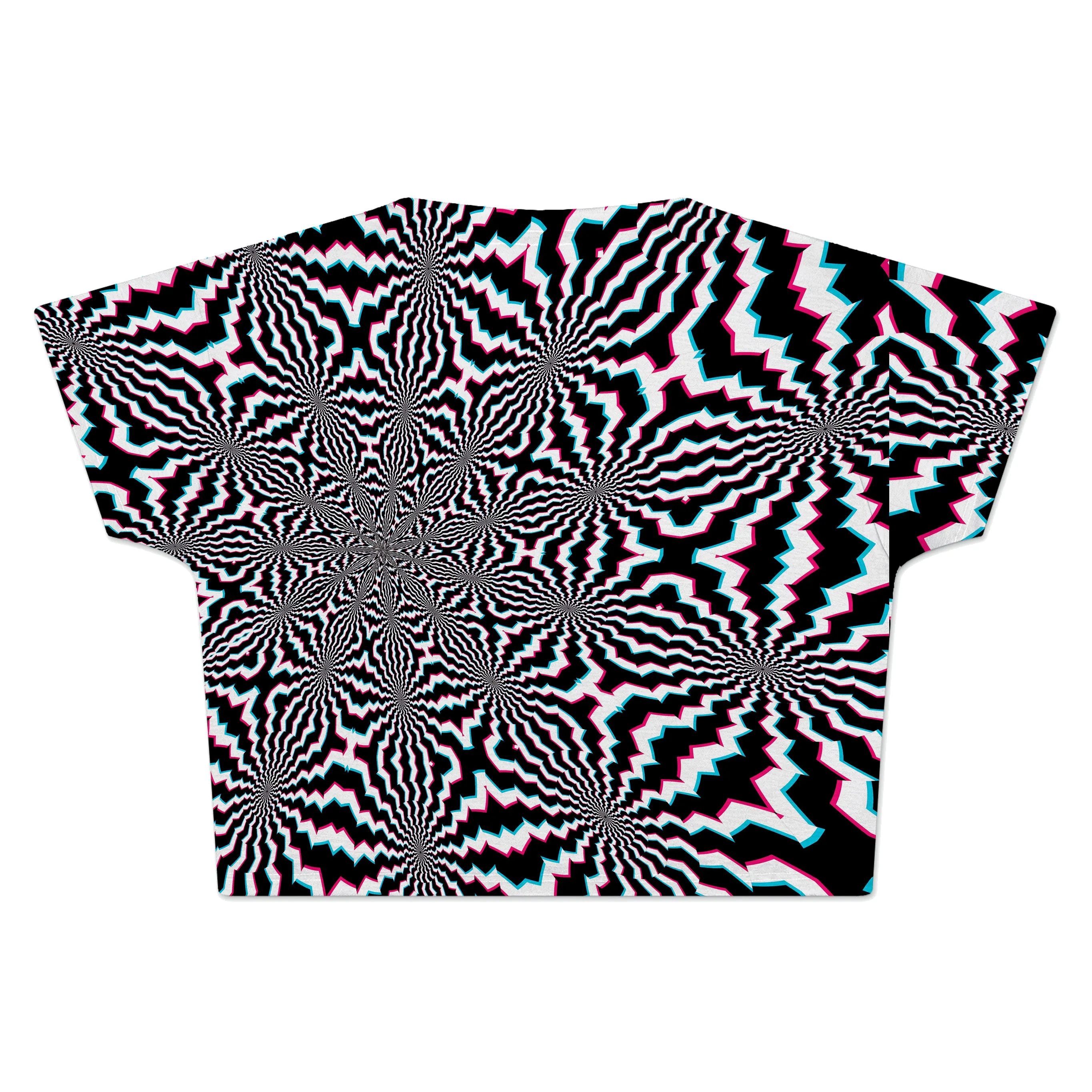 Fractal Ripples Crop Tee sold by iEDM product image thumbnail 2