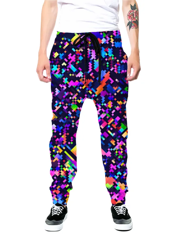 8-Bit Confetti Joggers sold by iEDM