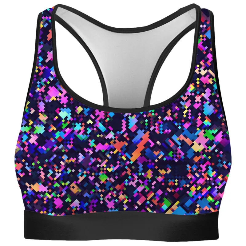 8-Bit Confetti Rave Bra sold by iEDM