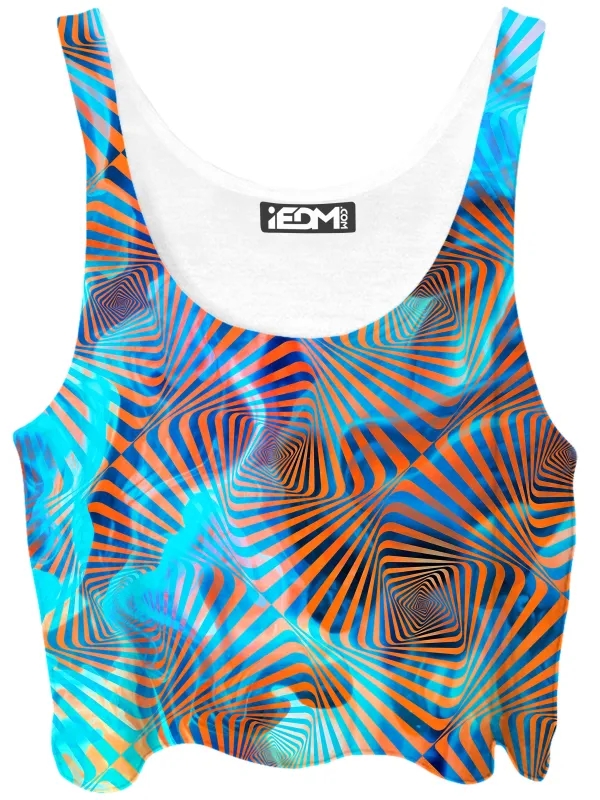 Aqua Plasma Crop Top sold by iEDM