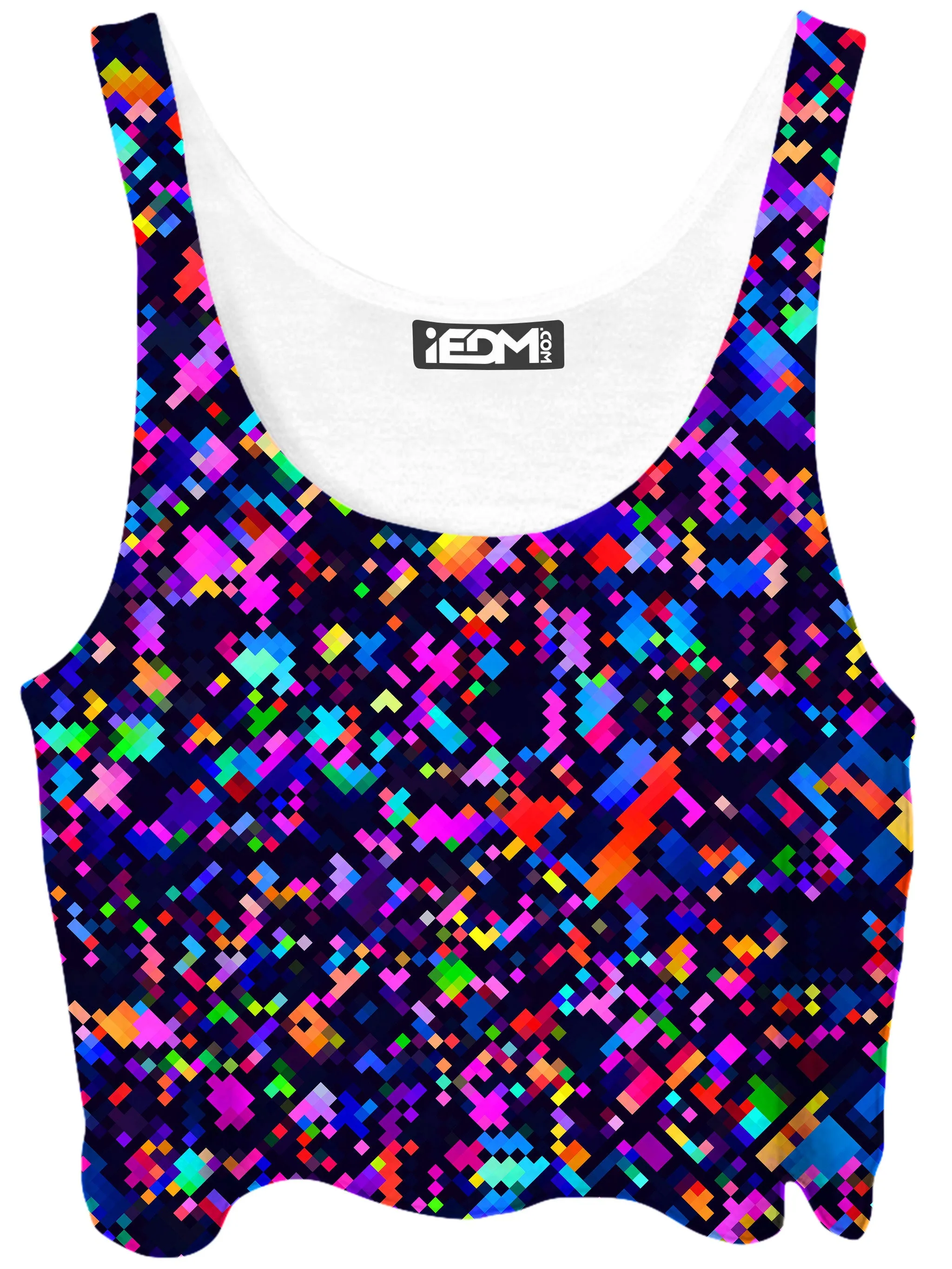 8-Bit Confetti Crop Top sold by iEDM