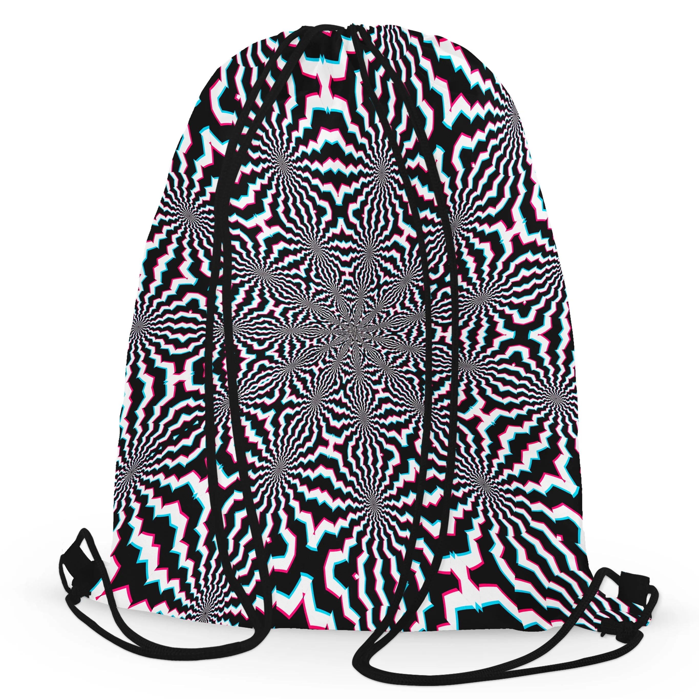 Fractal Ripples Drawstring Bag sold by iEDM product image thumbnail 3
