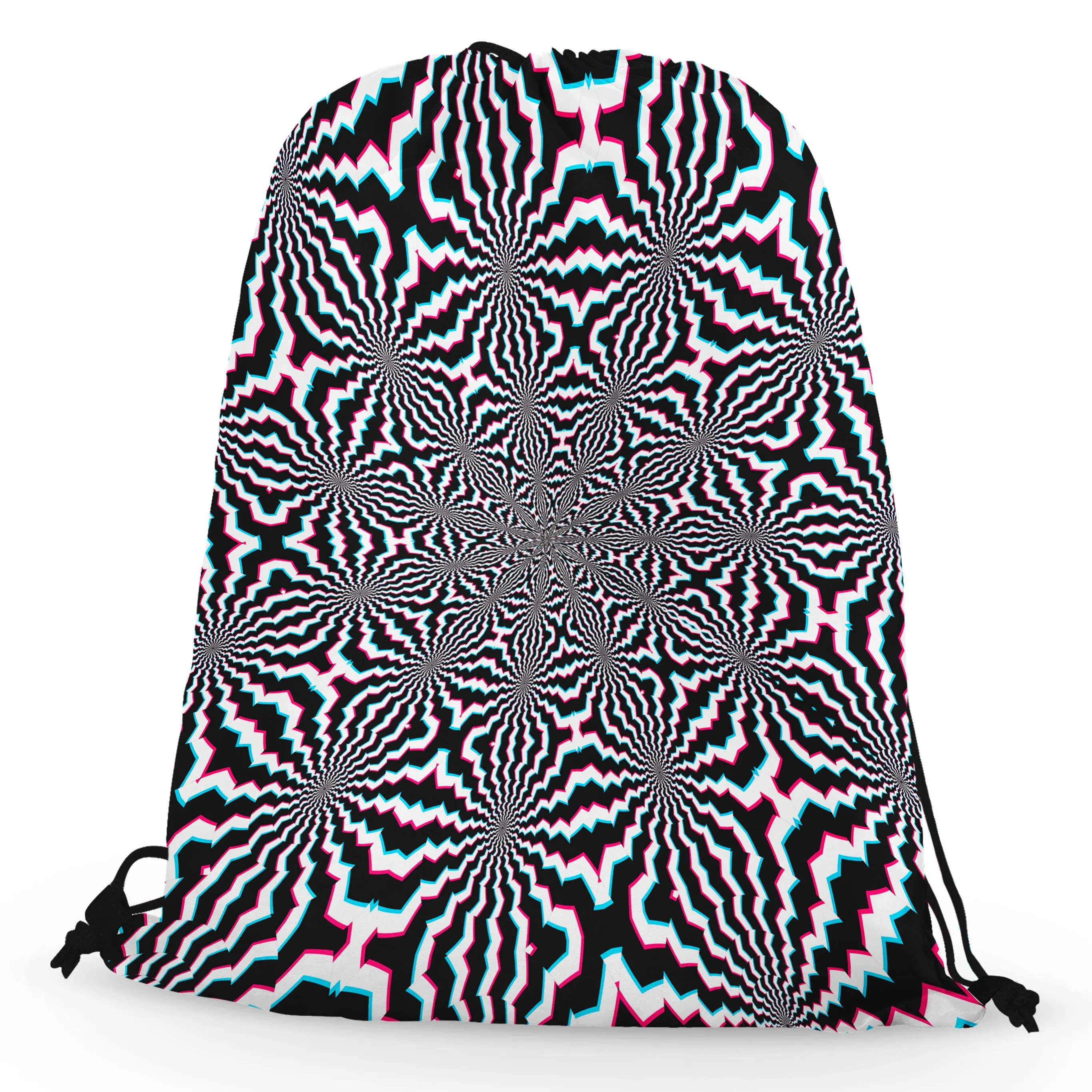 Fractal Ripples Drawstring Bag sold by iEDM product image thumbnail 2