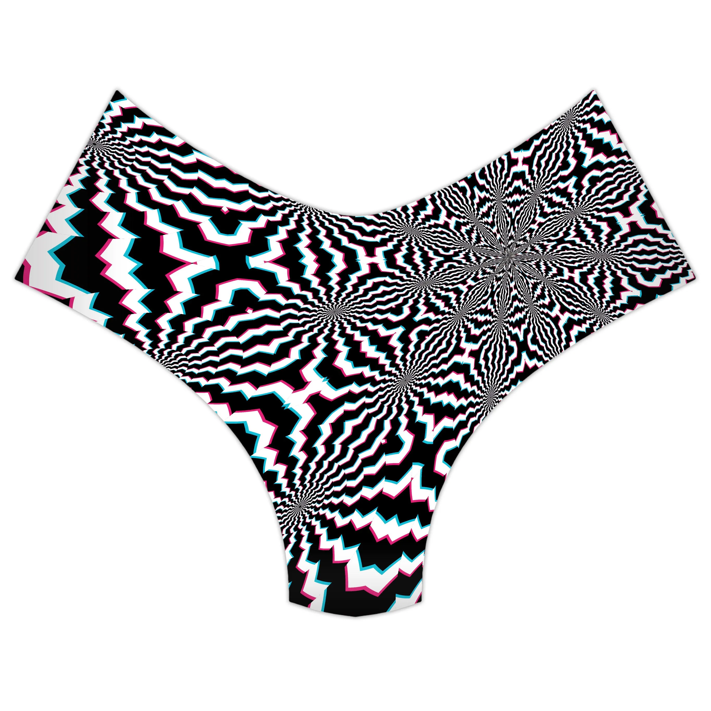 Fractal Ripples Booty Shorts sold by iEDM product image thumbnail 3
