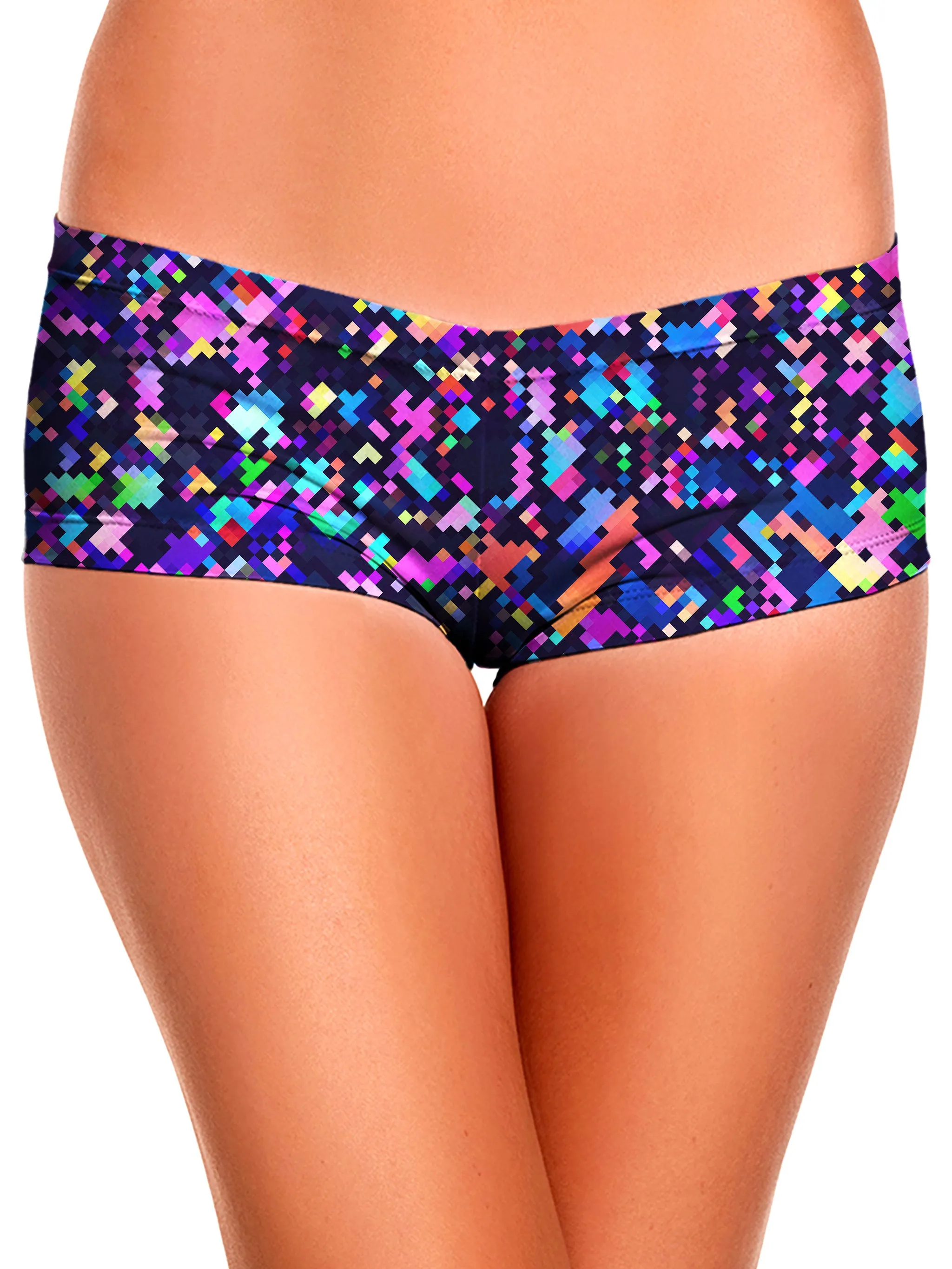 8-Bit Confetti Booty Shorts sold by iEDM