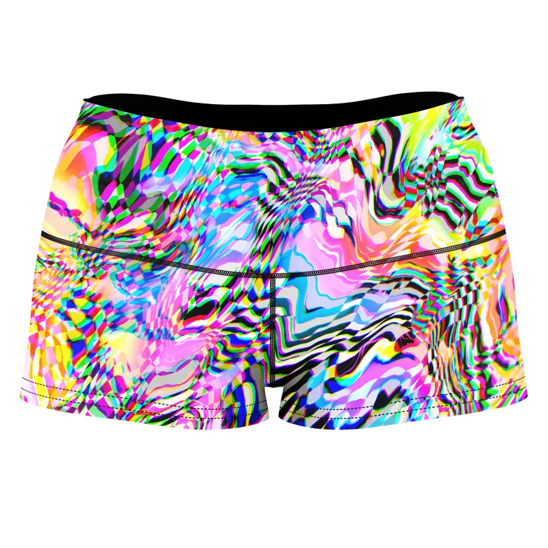 No Signal 2.0 High-Waisted Women's Shorts made by iEDM