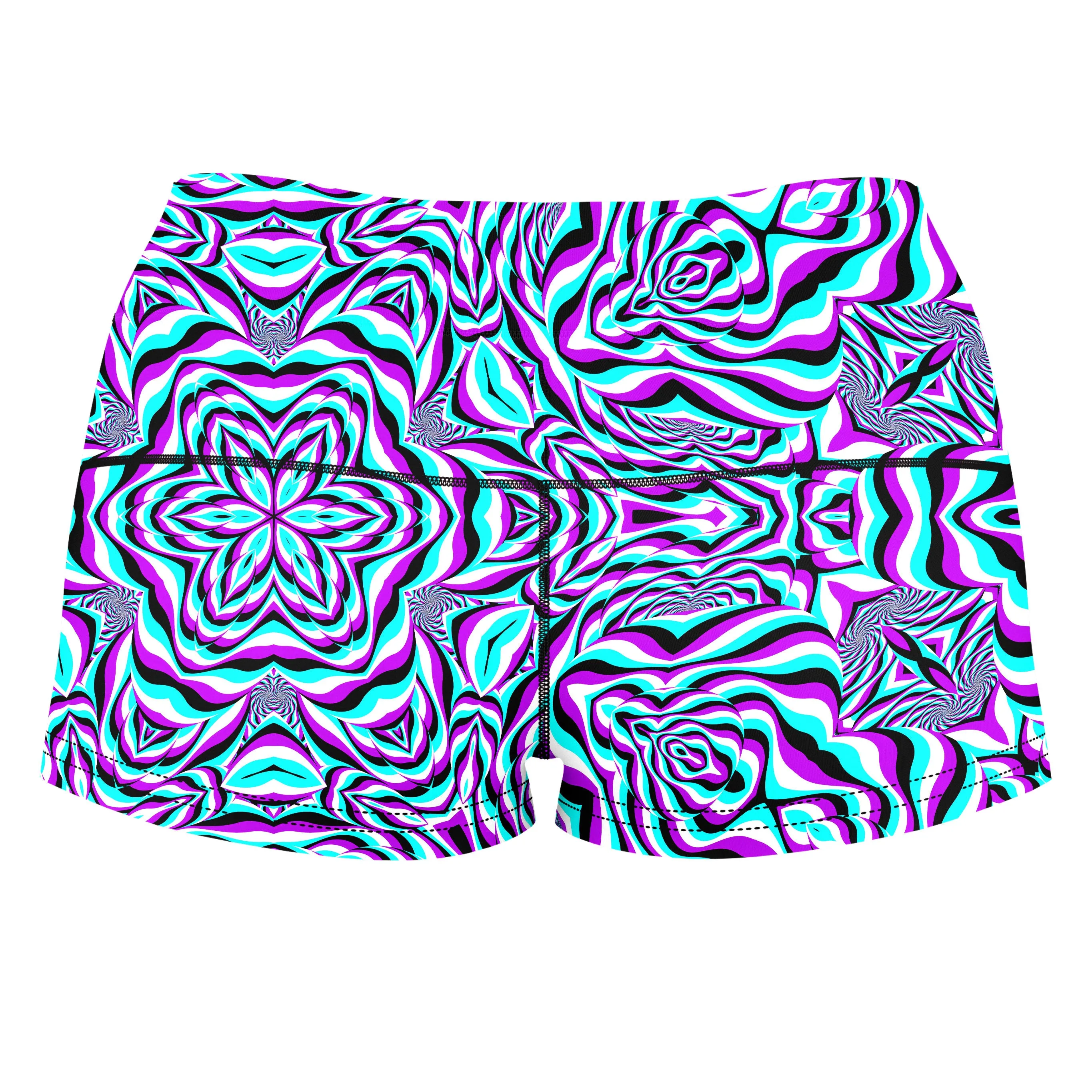 Aquarius High-Waisted Women's Shorts sold by iEDM product image thumbnail 2