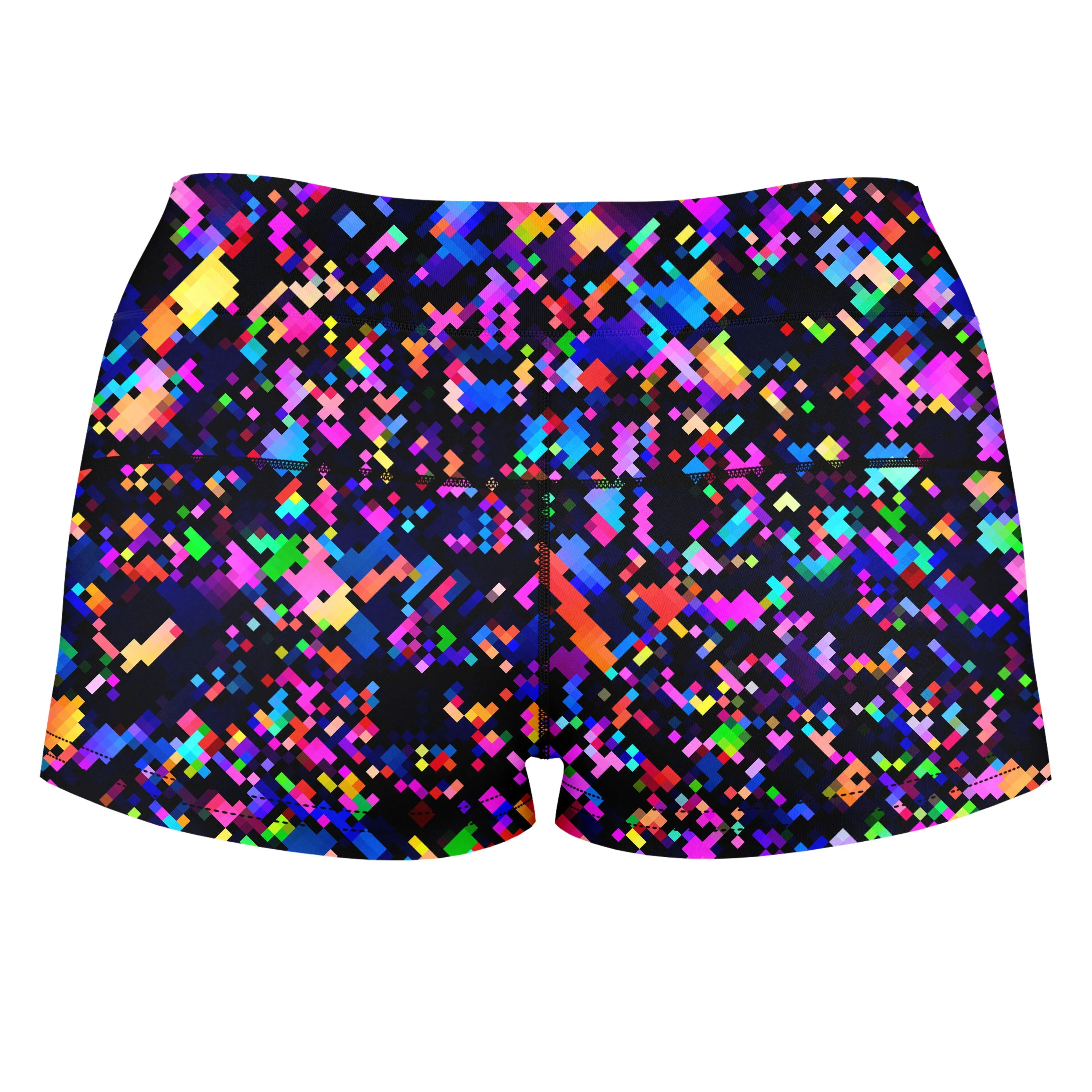 8-Bit Confetti High-Waisted Women's Shorts sold by iEDM product image thumbnail 2