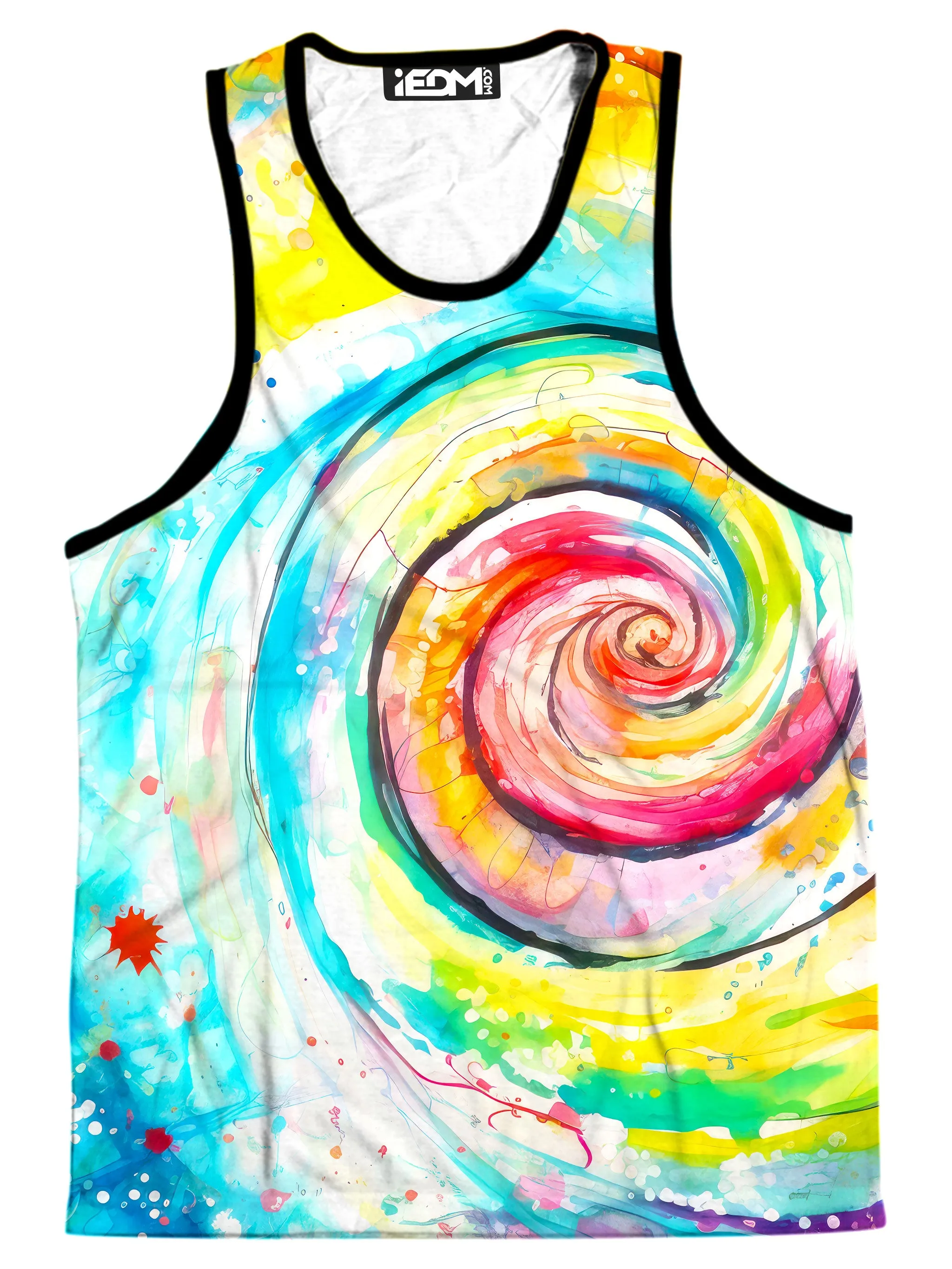 Water Color Swirl Men's Tank sold by iEDM