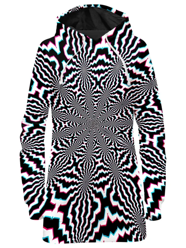Fractal Ripples Hoodie Dress sold by iEDM