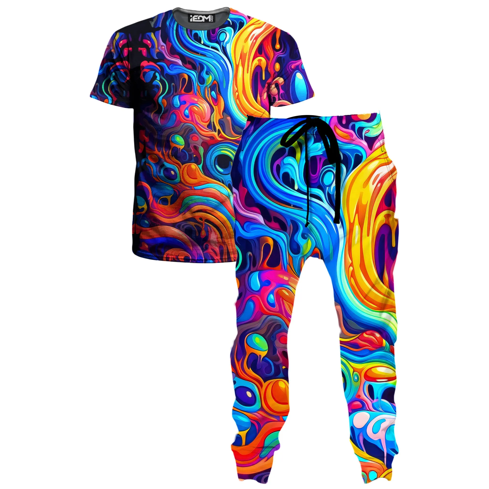 Kandi Swirl T-Shirt and Joggers Combo sold by iEDM