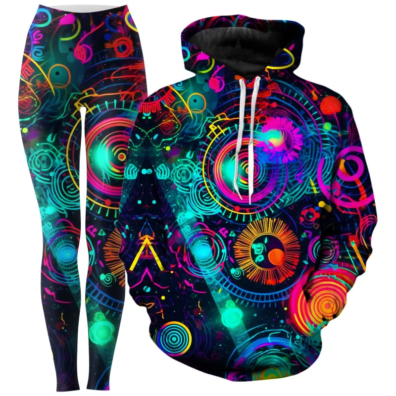 Retro Trip Hoodie and Leggings Combo sold by iEDM