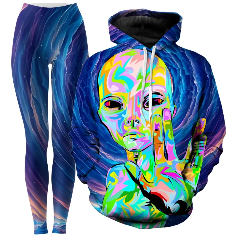 I Come in Peace Hoodie and Leggings Combo sold by iEDM