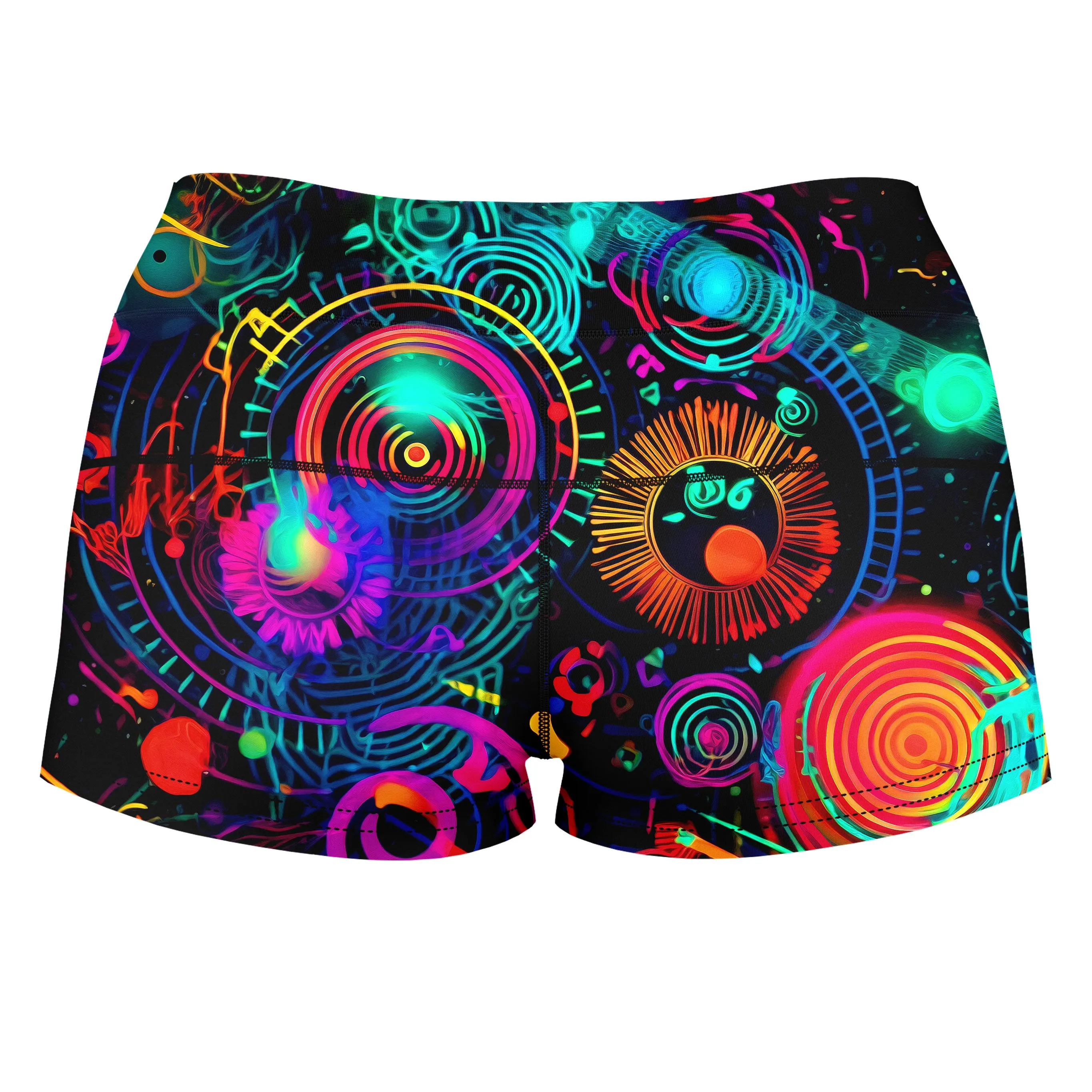 Retro Trip High-Waisted Women's Shorts sold by iEDM product image thumbnail 2