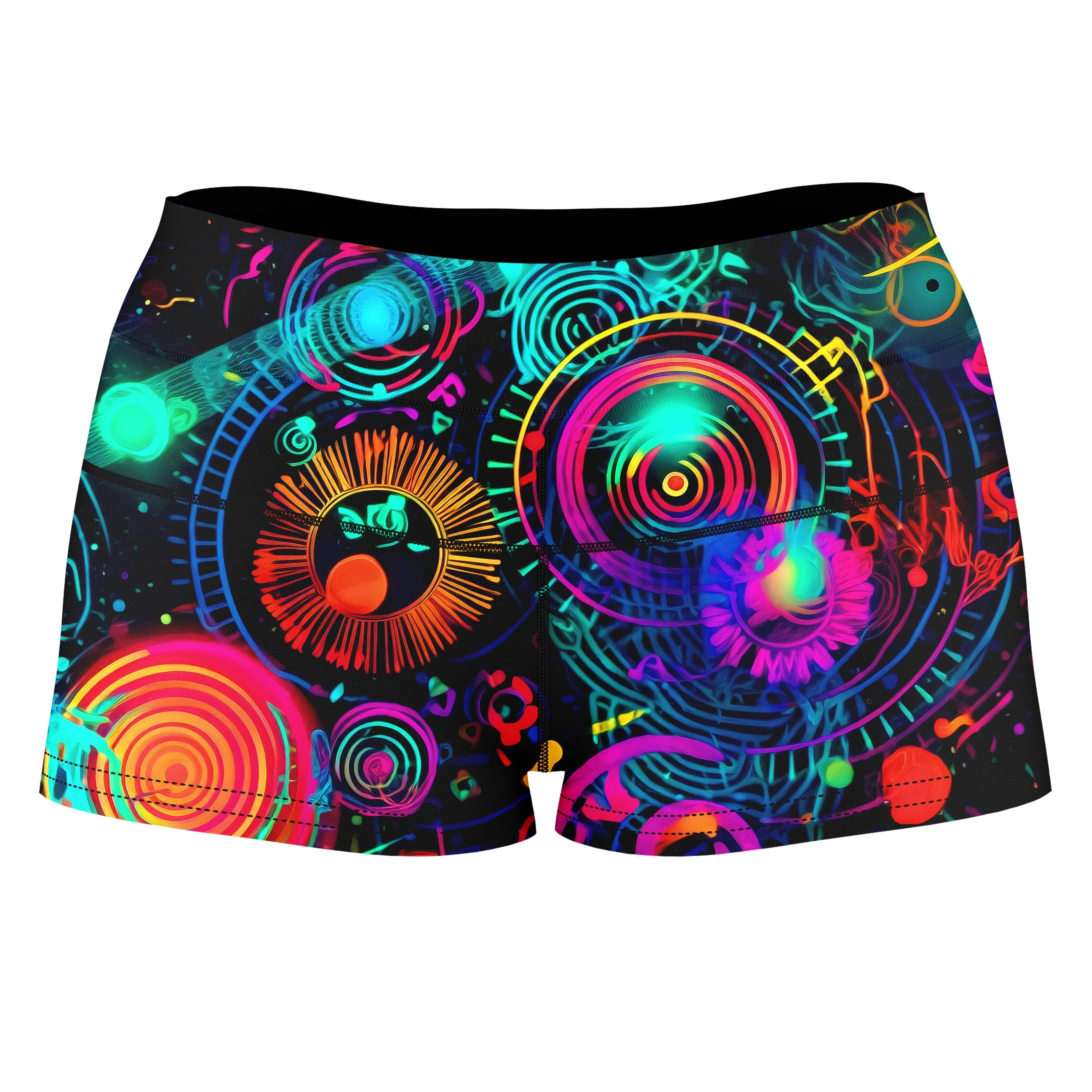 Retro Trip High-Waisted Women's Shorts sold by iEDM