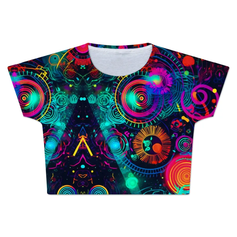 Retro Trip Crop Tee sold by iEDM