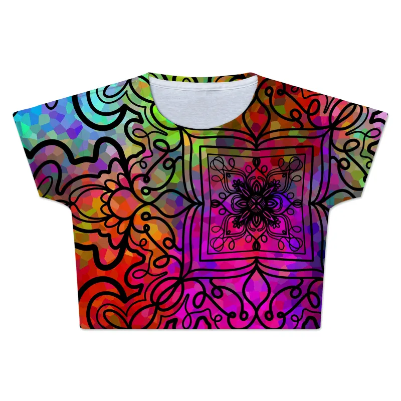 Ornate on Plasma Crop Tee sold by iEDM