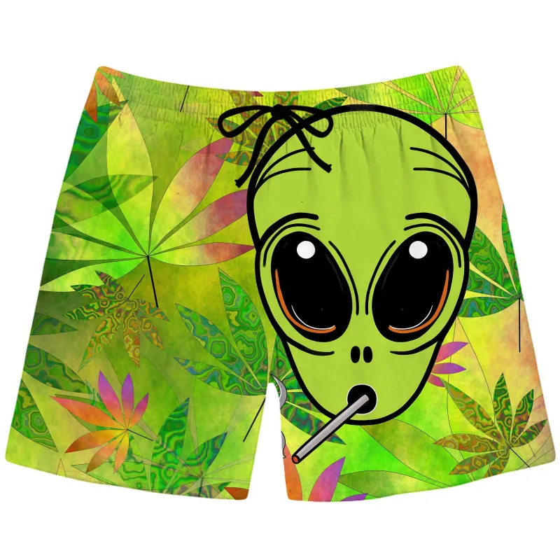 Alien Weed Swim Trunks sold by iEDM
