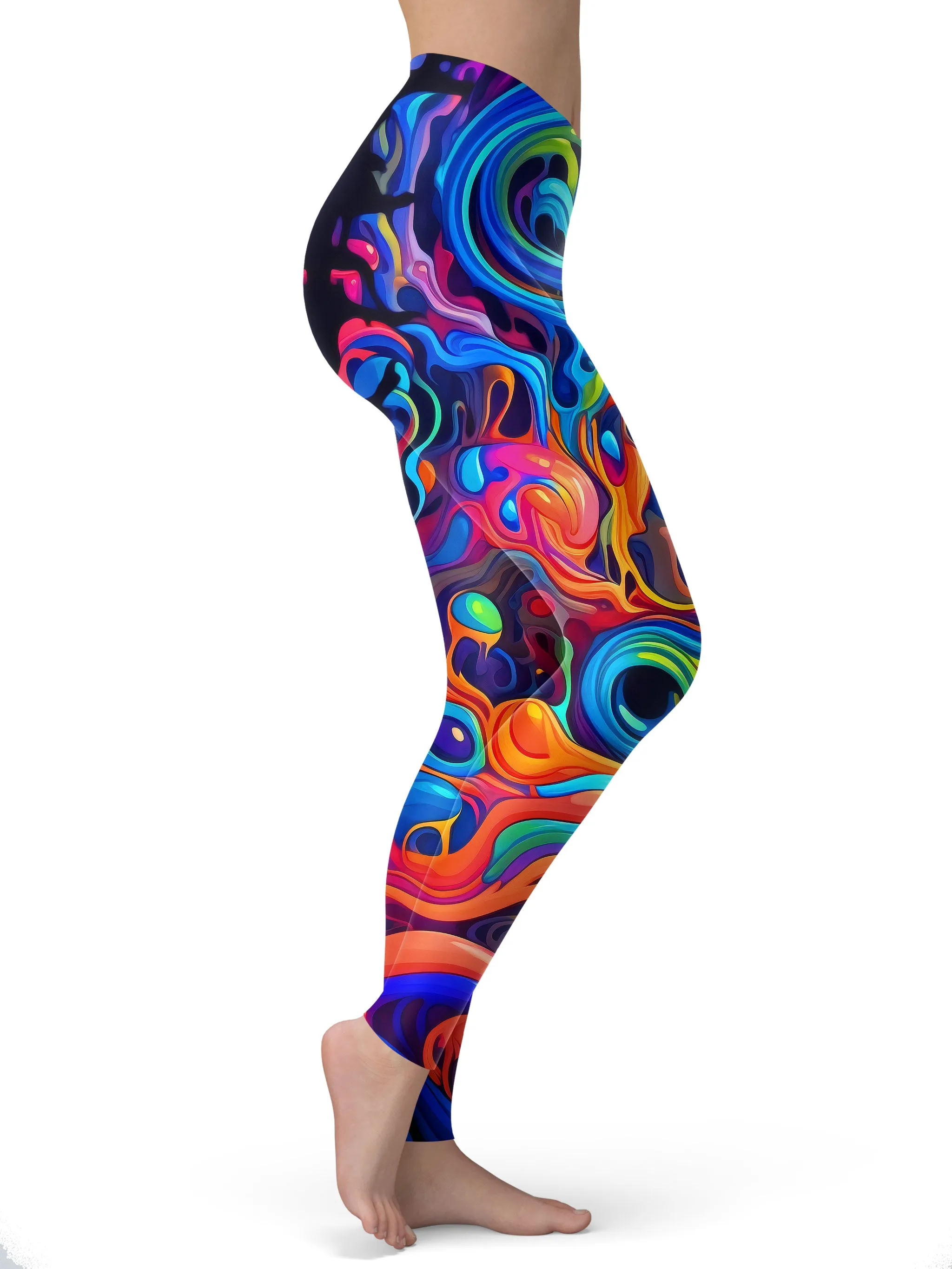 Kandi Swirl Leggings sold by iEDM product image thumbnail 2