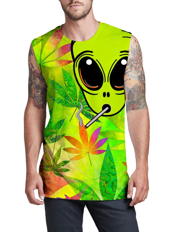 Alien Weed Men's Muscle Tank sold by iEDM