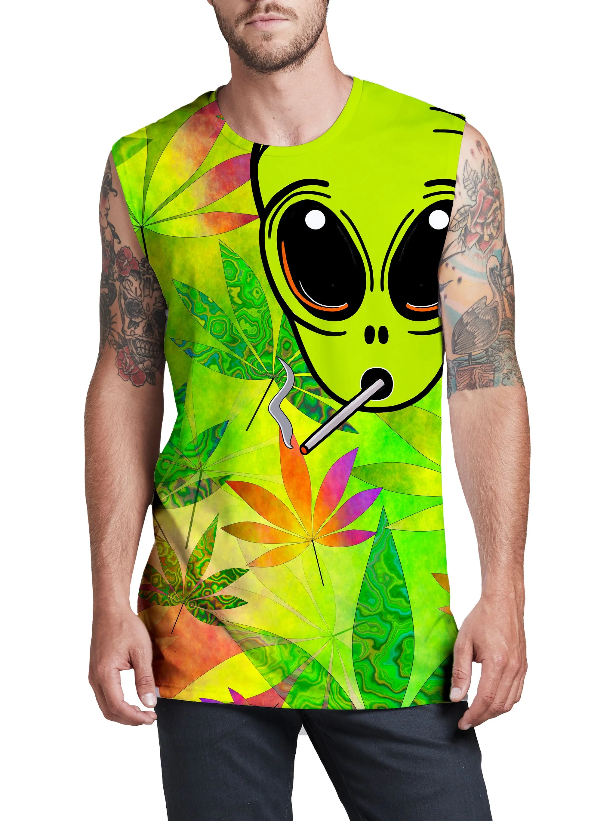 Alien Weed Men's Muscle Tank sold by iEDM
