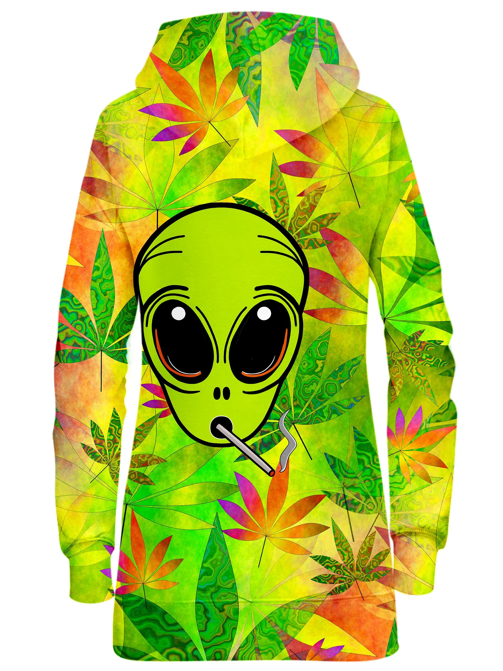 Alien Weed Hoodie Dress sold by iEDM product image thumbnail 2