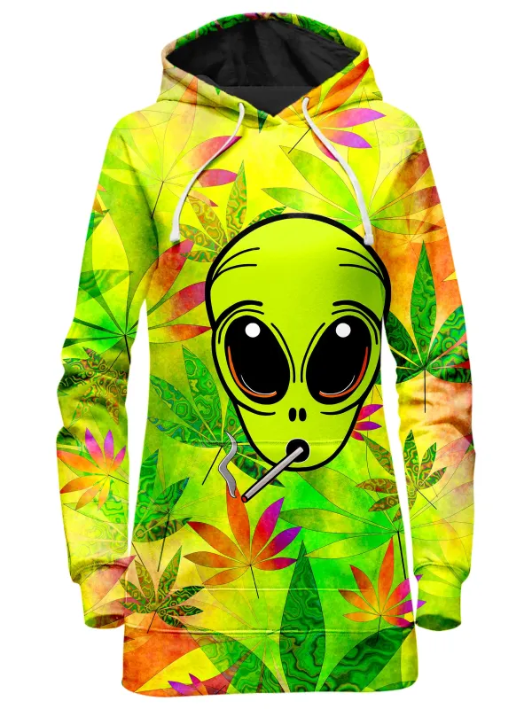 Alien Weed Hoodie Dress sold by iEDM