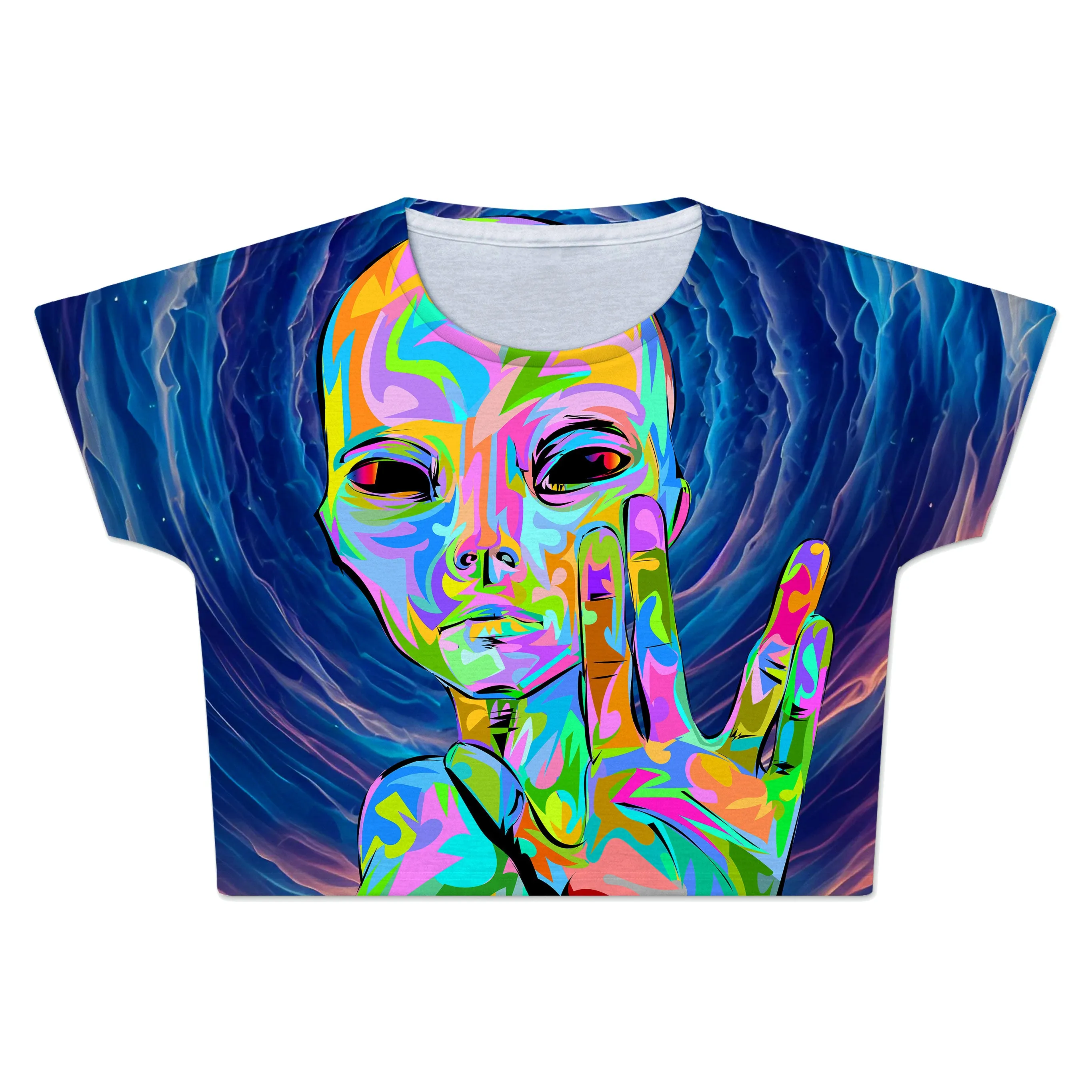 I Come in Peace Crop Tee sold by iEDM