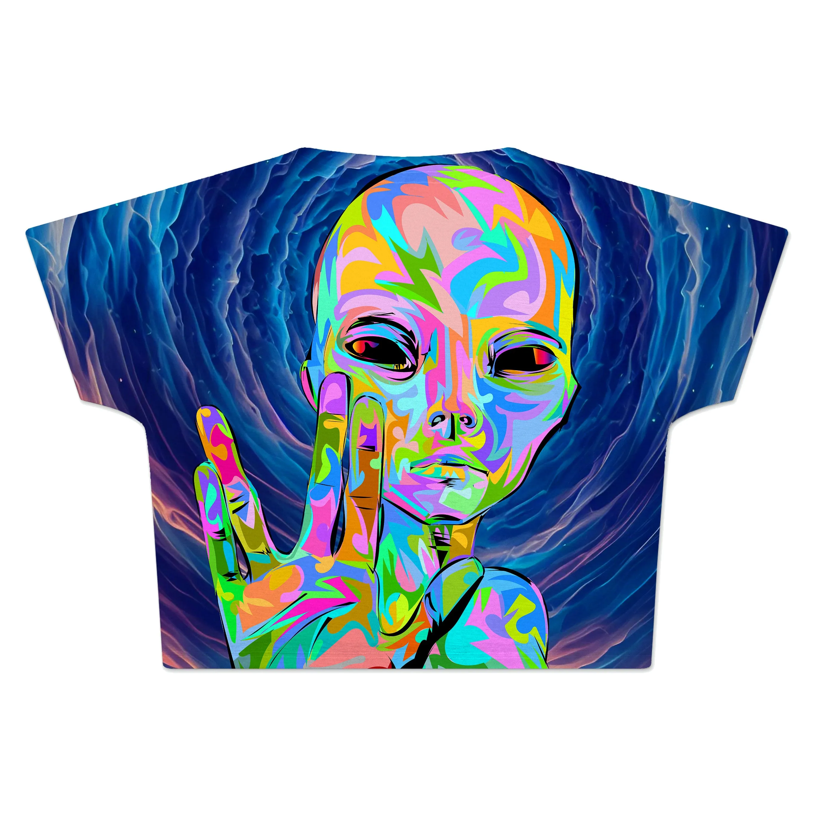 I Come in Peace Crop Tee sold by iEDM product image thumbnail 2