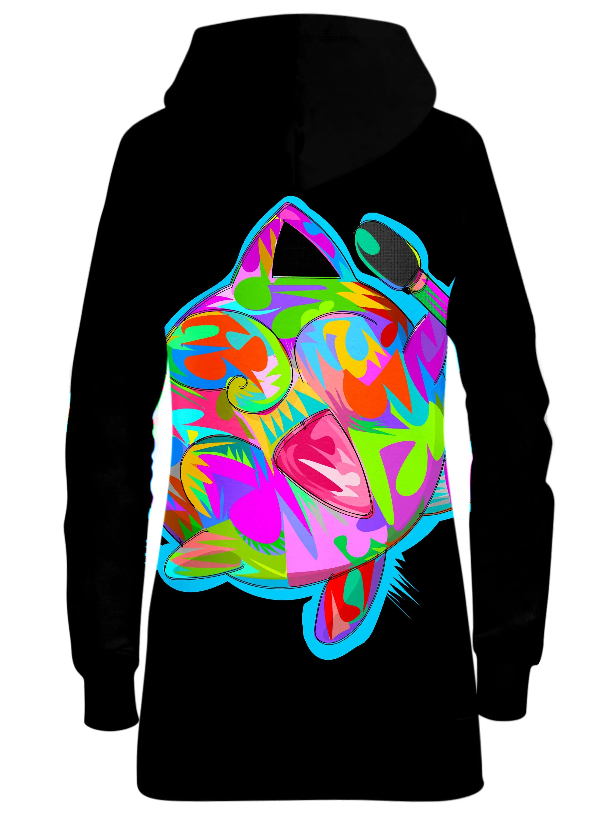 Jiggly Black Hoodie Dress sold by iEDM product image thumbnail 2