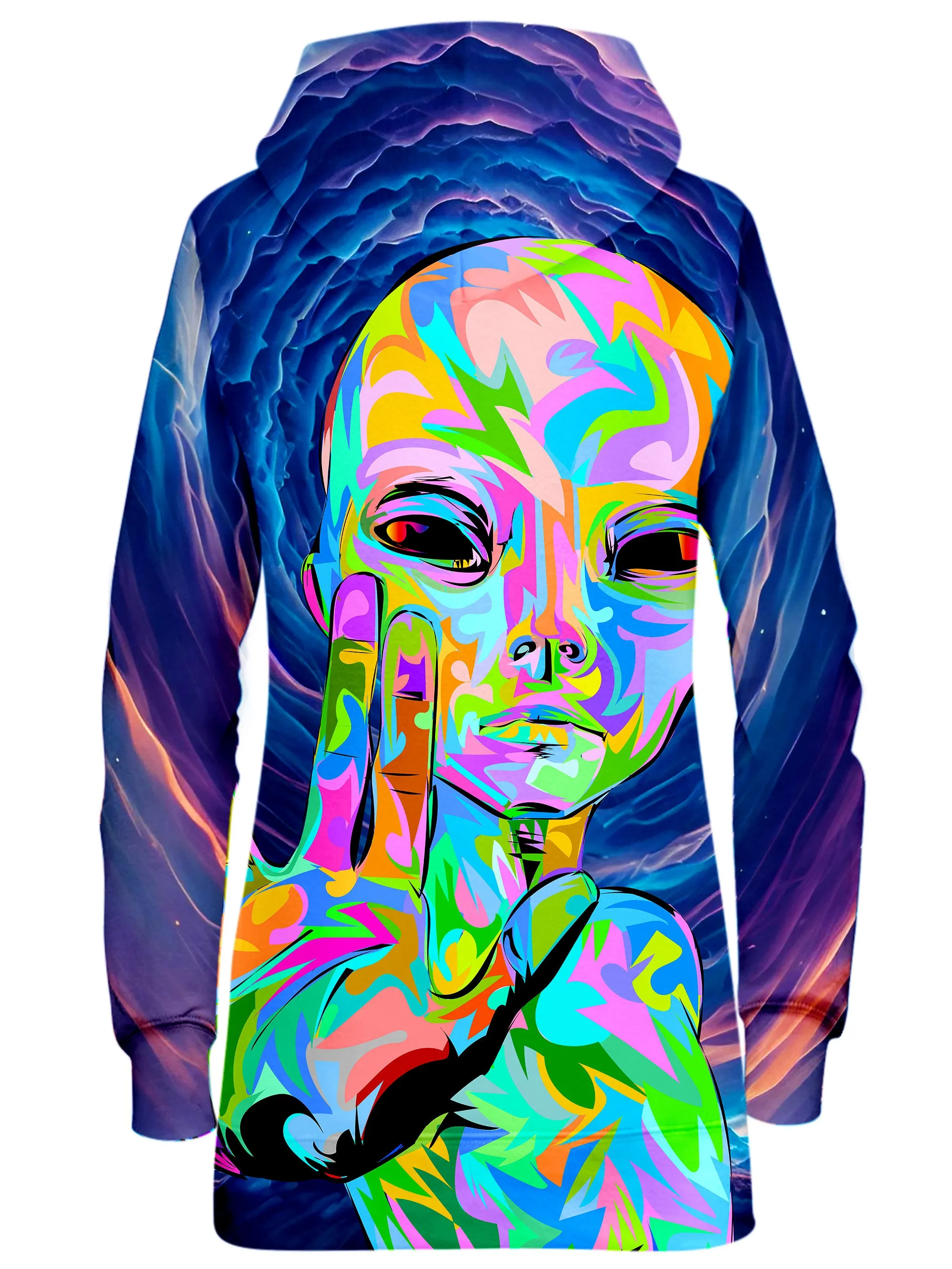 I Come in Peace Hoodie Dress sold by iEDM product image thumbnail 2
