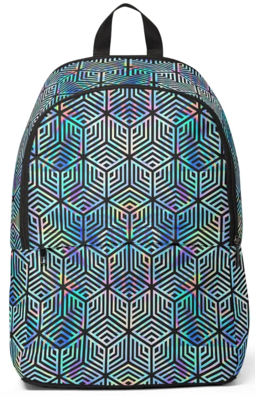 Holographic Hexagon Backpack sold by iEDM