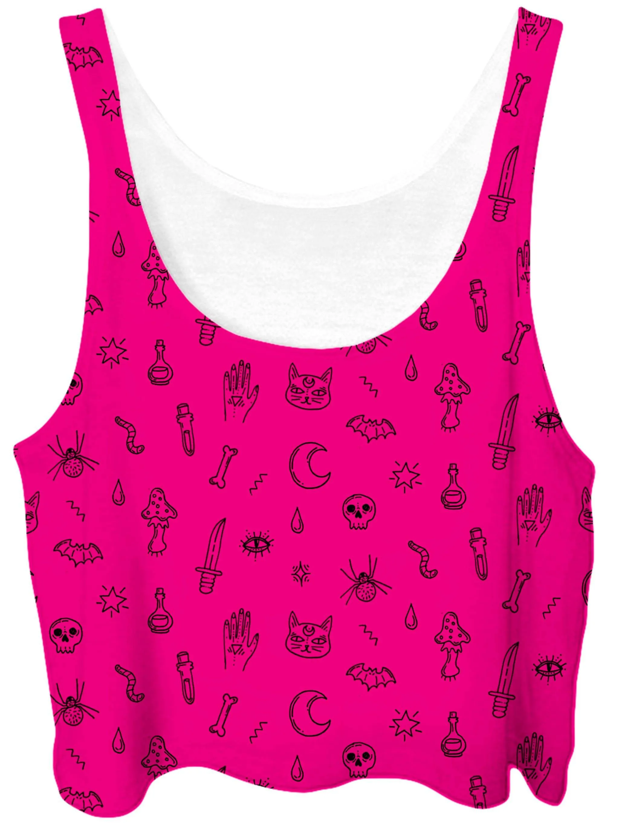 Pink Pattern Crop Top and Leggings Combo sold by iEDM product image thumbnail 2