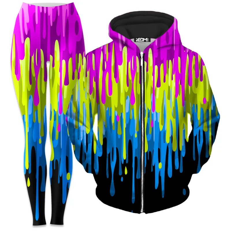 Drip Zip-Up Hoodie and Leggings Combo sold by iEDM