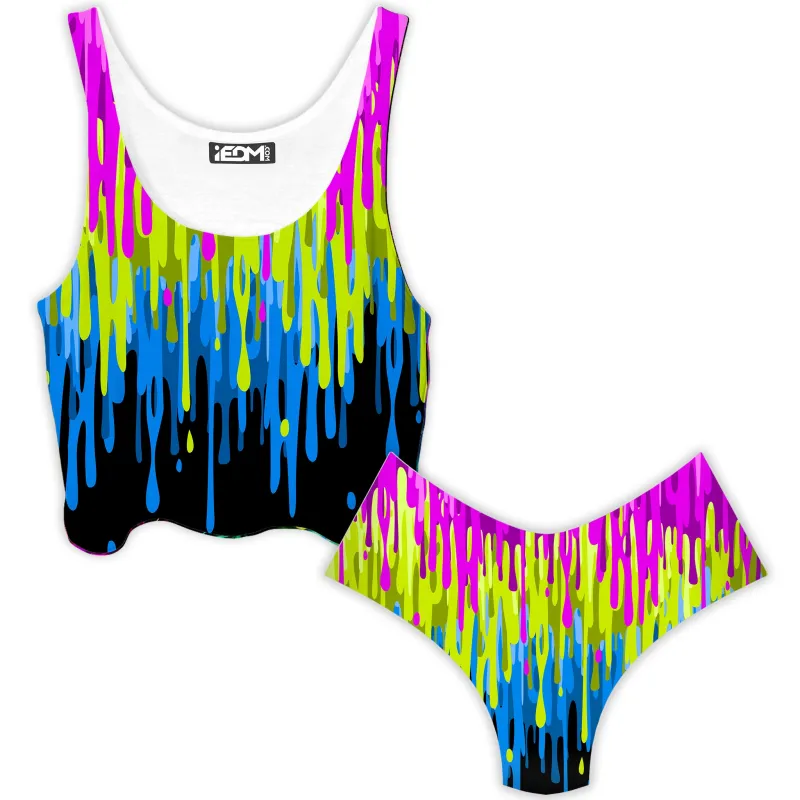 Drip Crop Top and Booty Shorts Combo sold by iEDM
