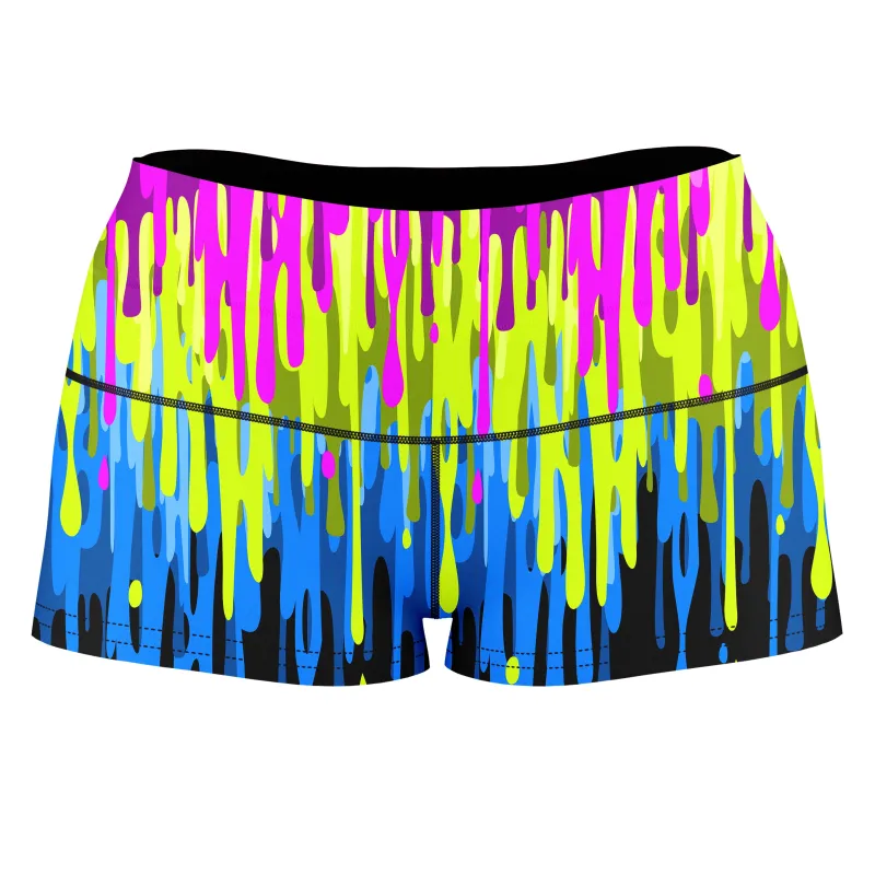 Drip High-Waisted Women's Shorts sold by iEDM