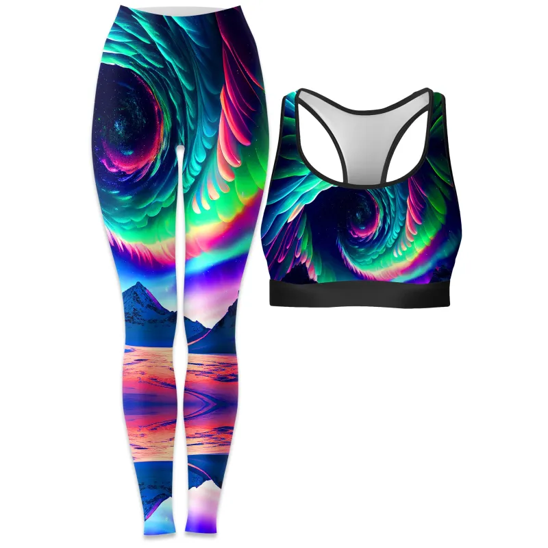 Northern Lights II Rave Bra and Leggings Combo sold by iEDM