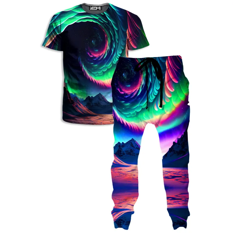 Northern Lights II T-Shirt and Joggers Combo sold by iEDM