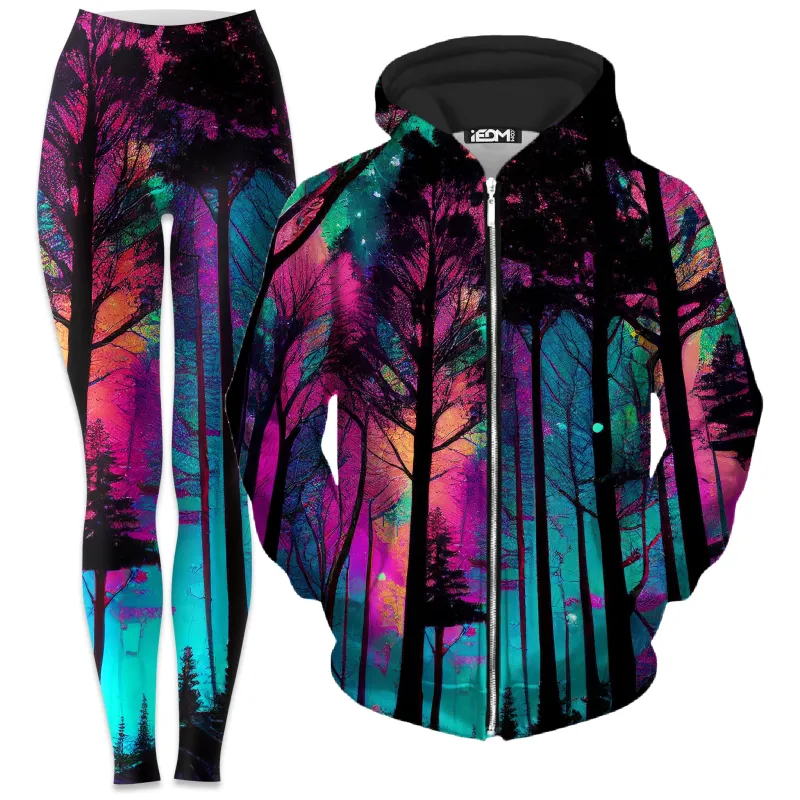 Psilo Woods Zip-Up Hoodie and Leggings Combo sold by iEDM