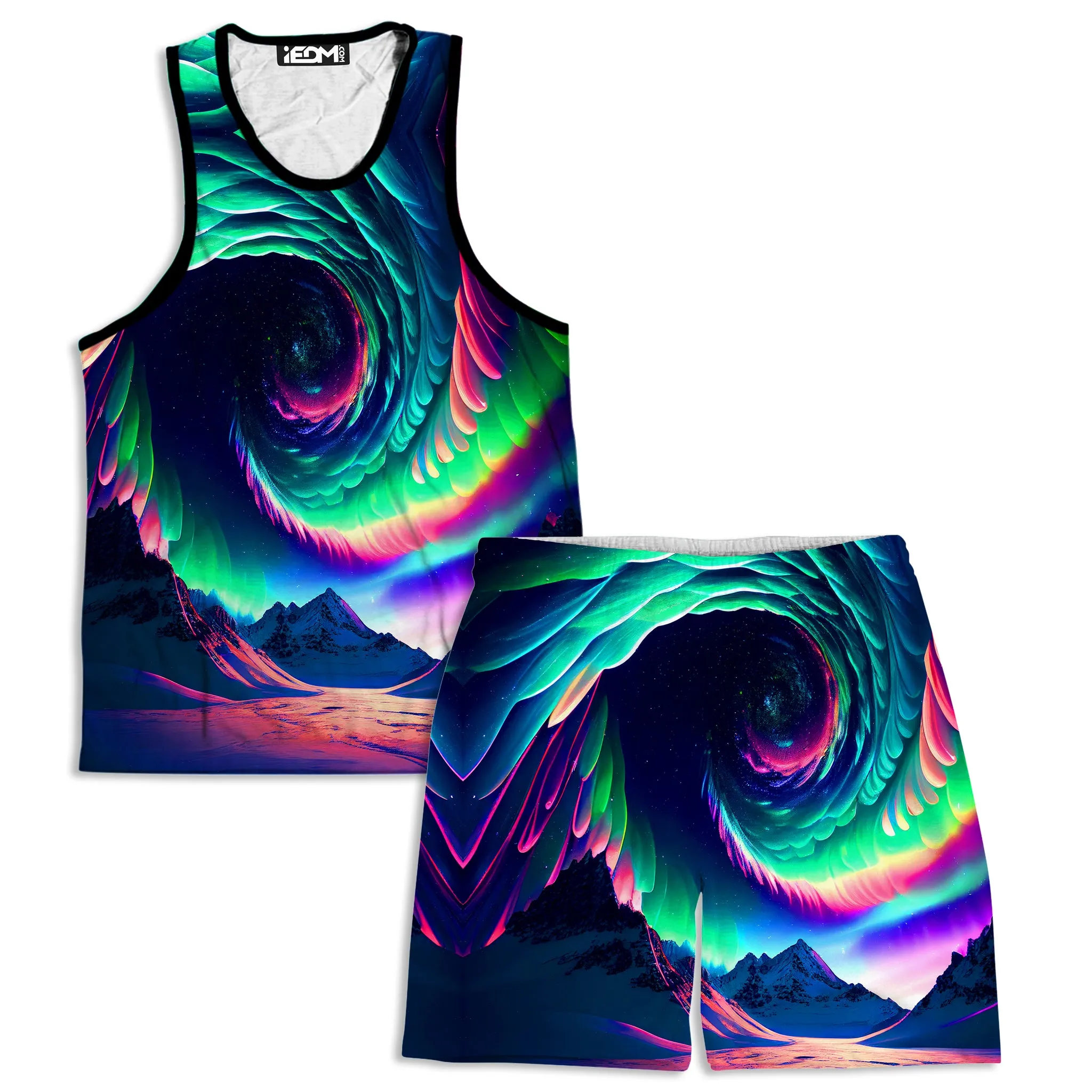 Northern Lights II Men's Tank and Shorts Combo sold by iEDM