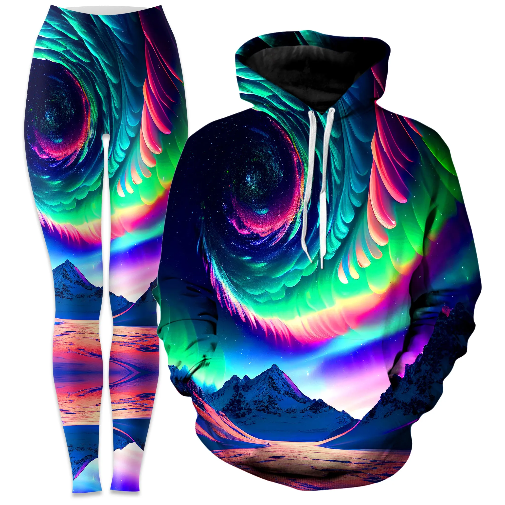 Northern Lights II Hoodie and Leggings Combo sold by iEDM