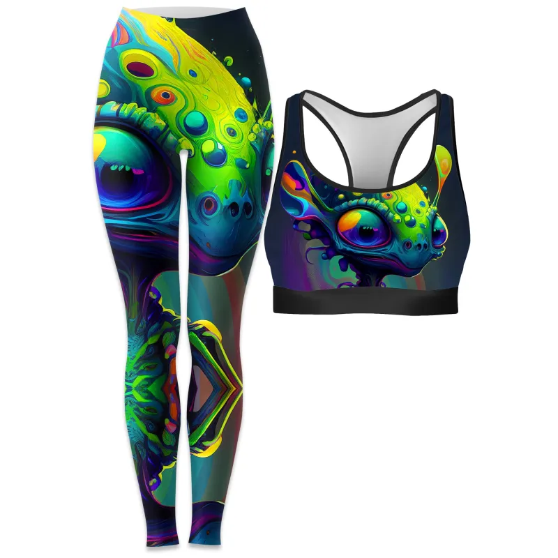 Friendly Visitors Rave Bra and Leggings Combo sold by iEDM